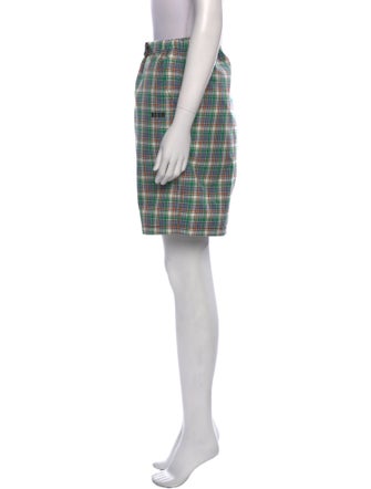 MSGM Plaid Print Knee-Length Shorts