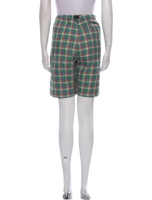 MSGM Plaid Print Knee-Length Shorts