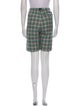 MSGM Plaid Print Knee-Length Shorts