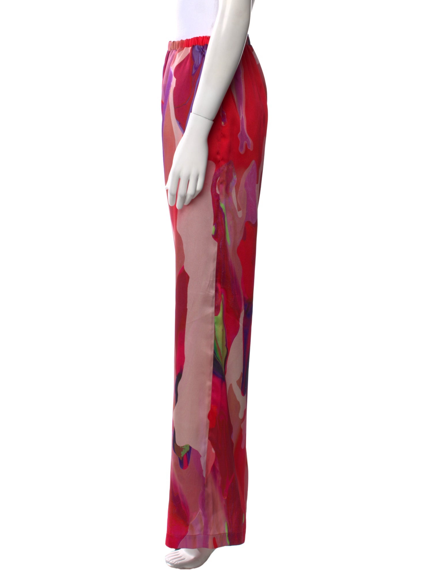 MSGM Printed Wide Leg Pants