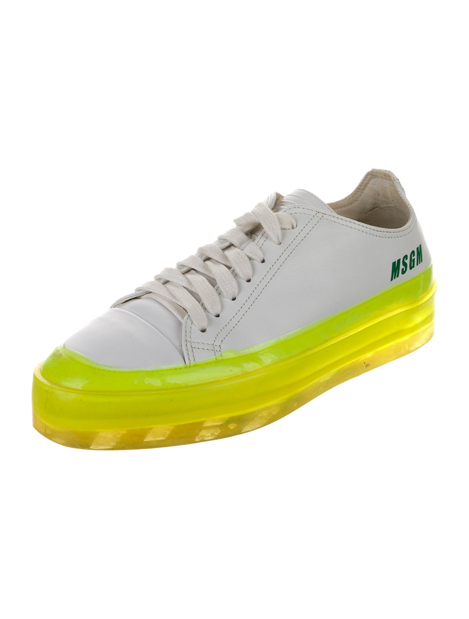 MSGM Leather Sneakers