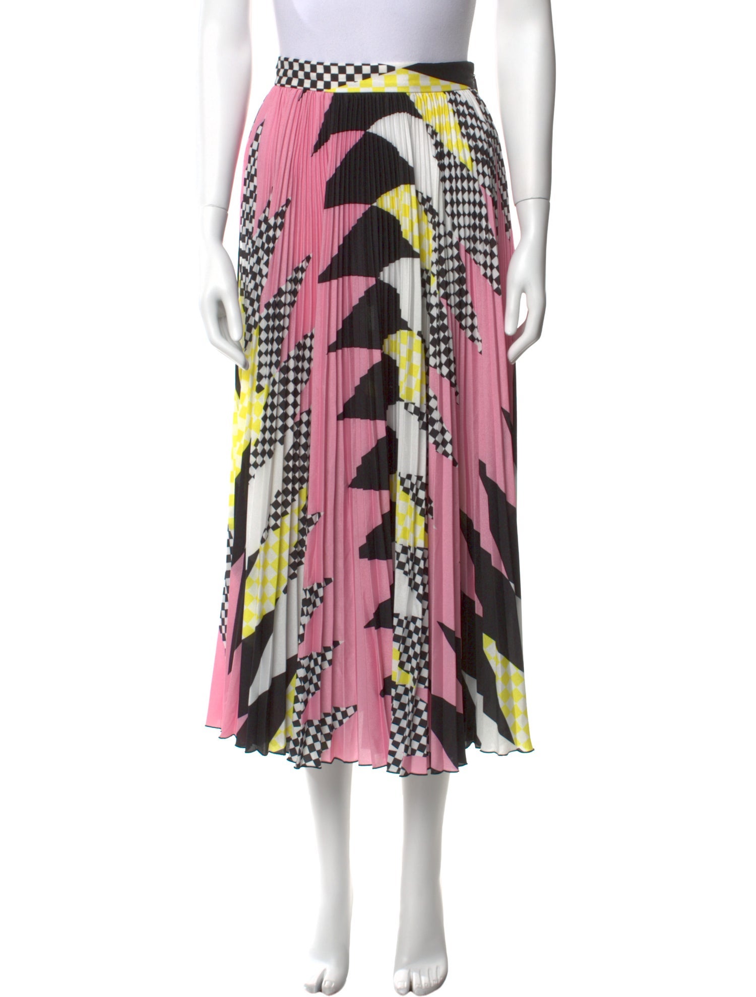 MSGM Printed Midi Length Skirt