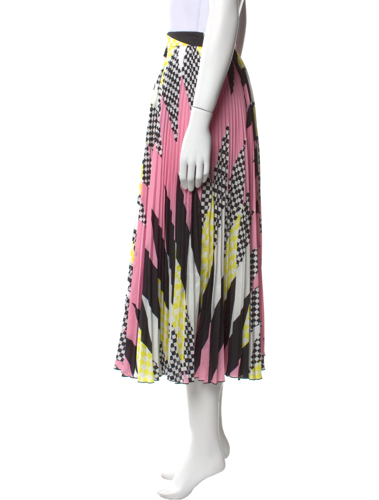 MSGM Printed Midi Length Skirt