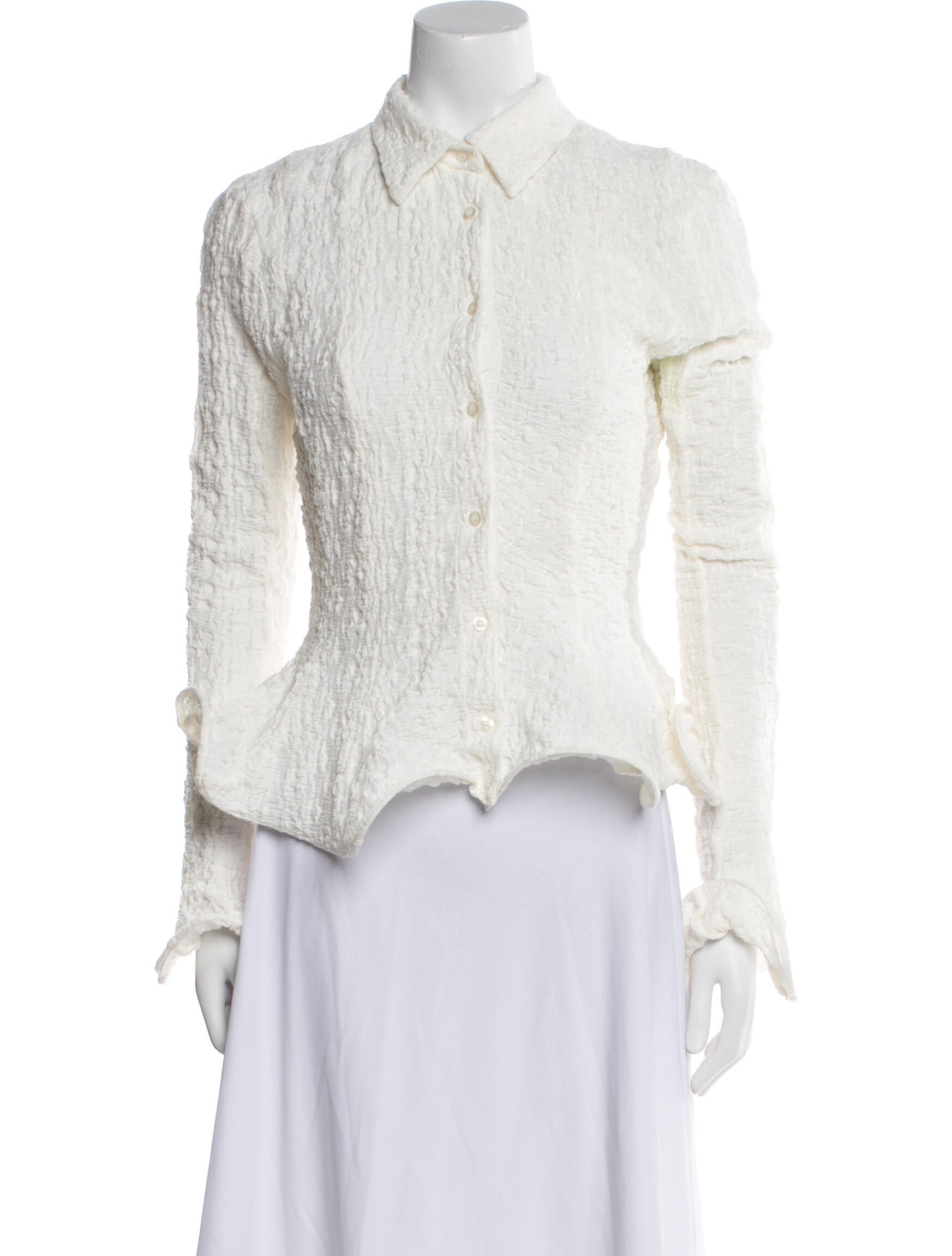 MSGM Long Sleeve Button-Up Top w/ Tags