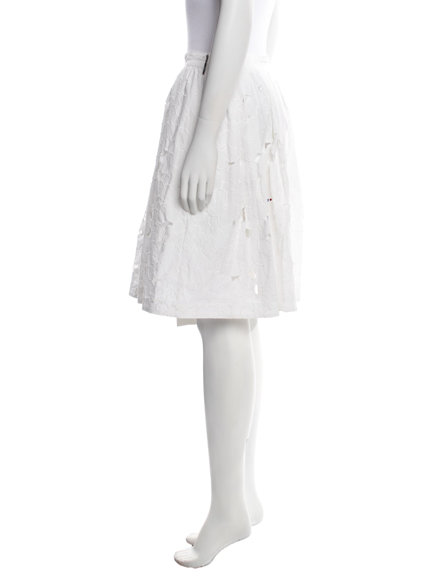 MSGM Eyelet Trim Knee-Length Skirt w/ Tags