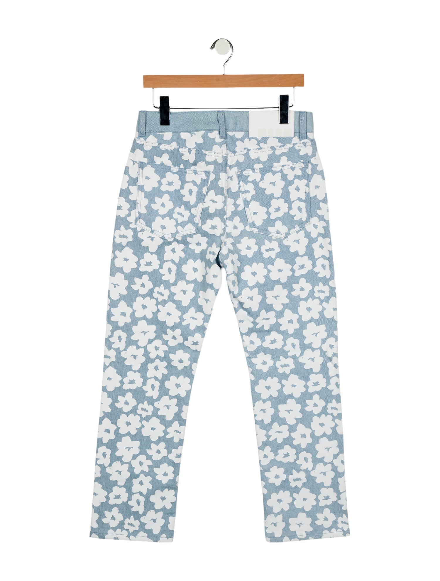 MSGM High-Rise Straight Leg Jeans w/ Tags