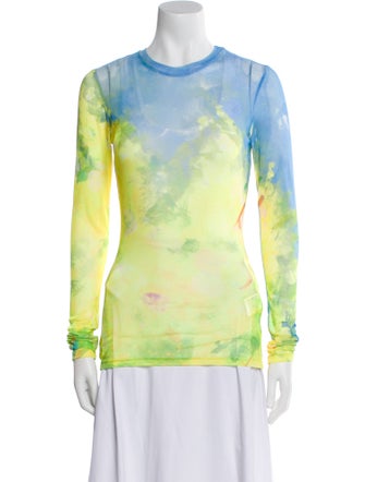 MSGM Tie-Dye Print Crew Neck Sweatshirt w/ Tags