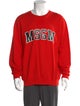 MSGM Graphic Print Crew Neck Pullover