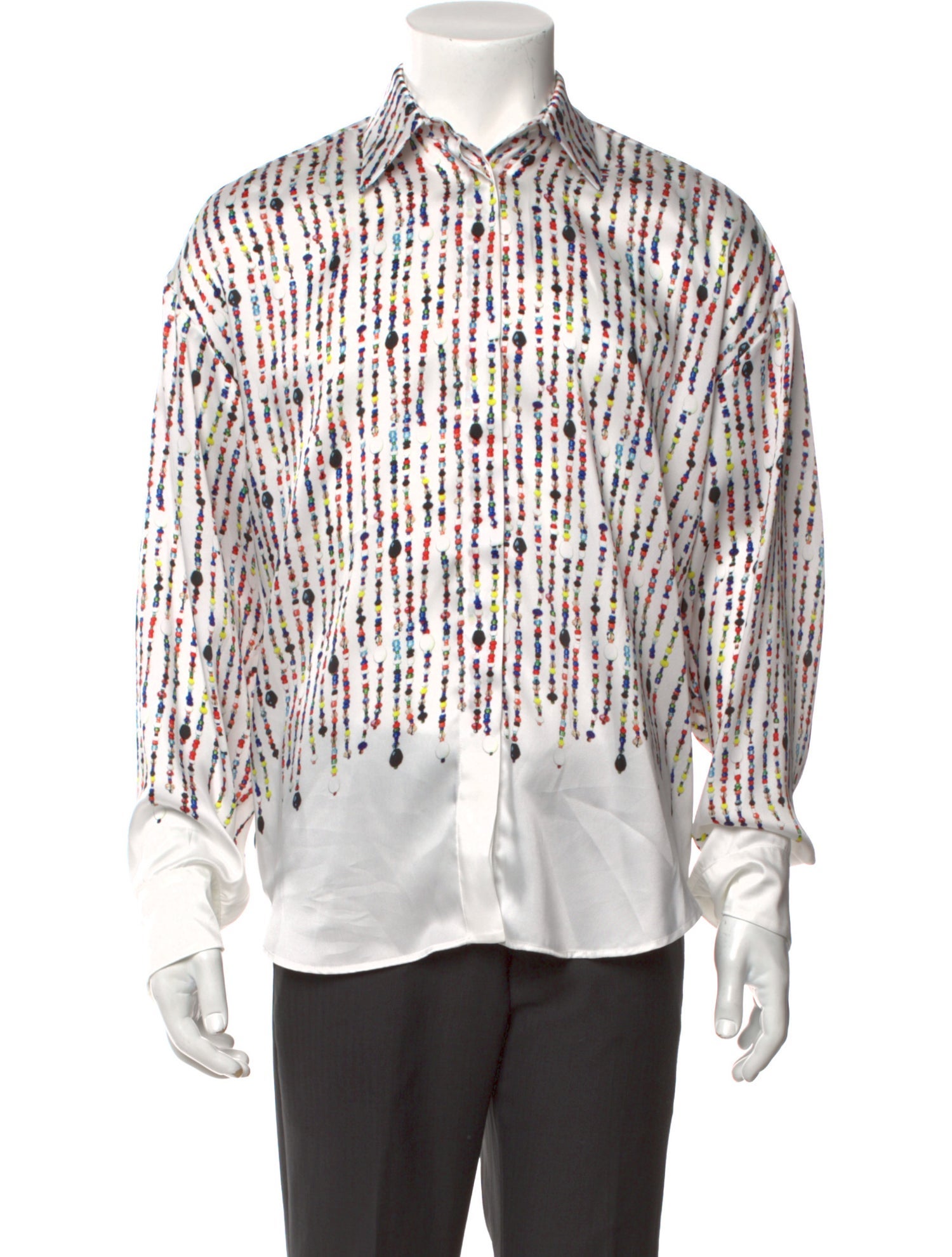 MSGM Printed Long Sleeve Shirt