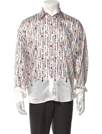 MSGM Printed Long Sleeve Shirt