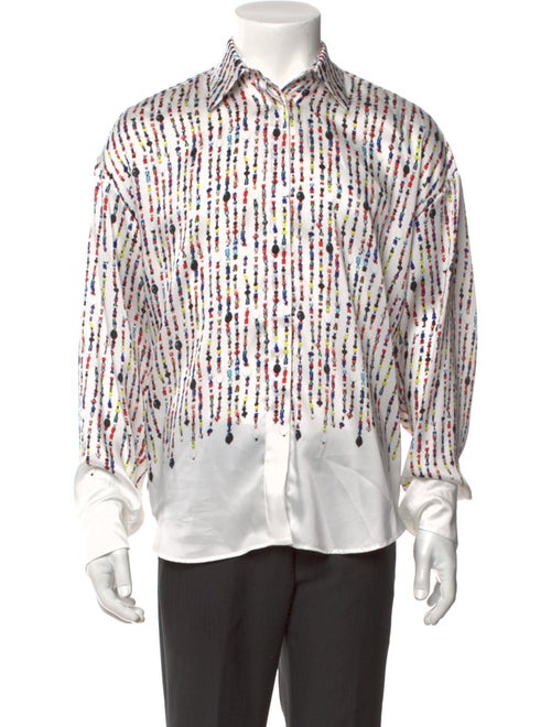 MSGM Printed Long Sleeve Shirt