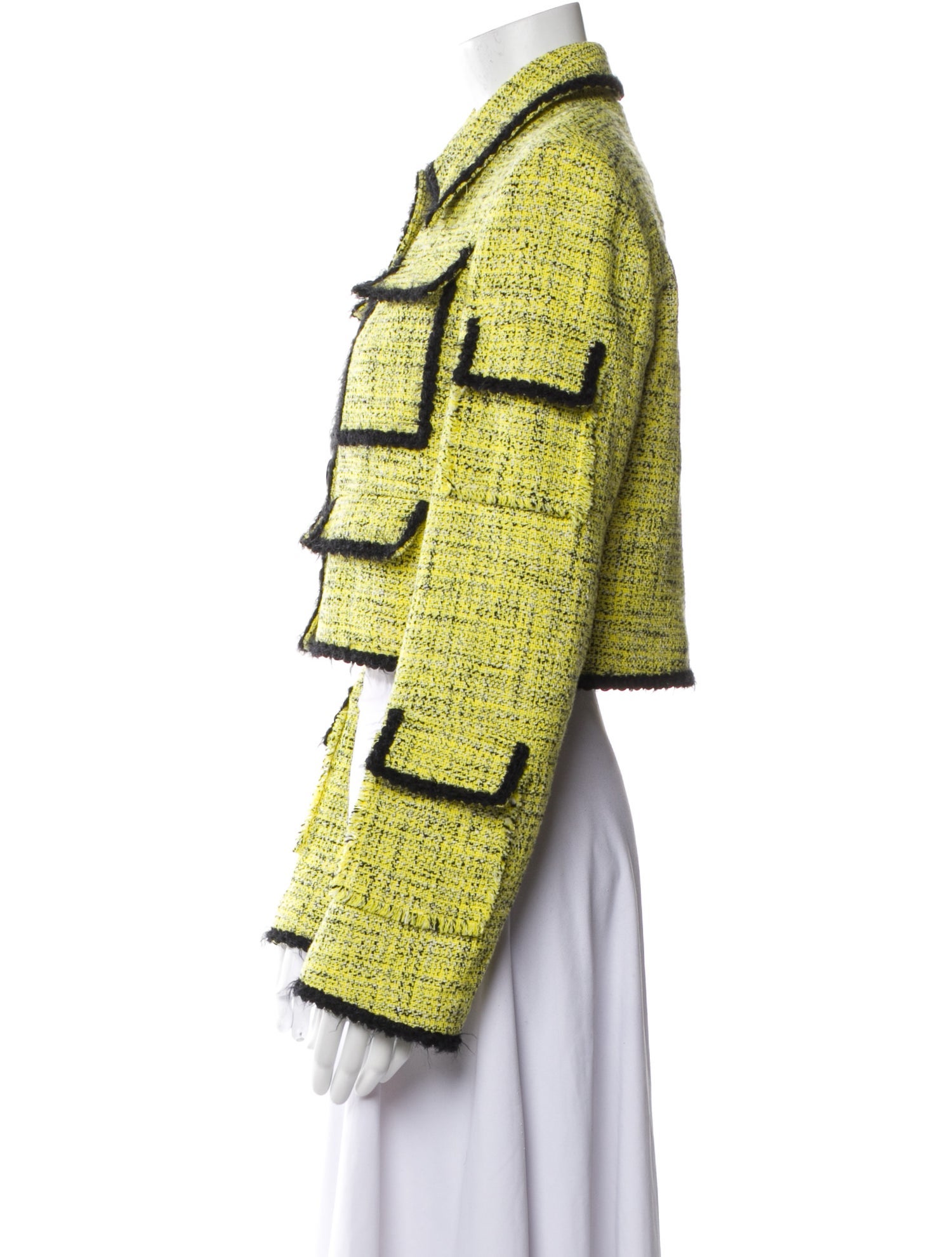 MSGM Tweed Pattern Utility Jacket w/ Tags