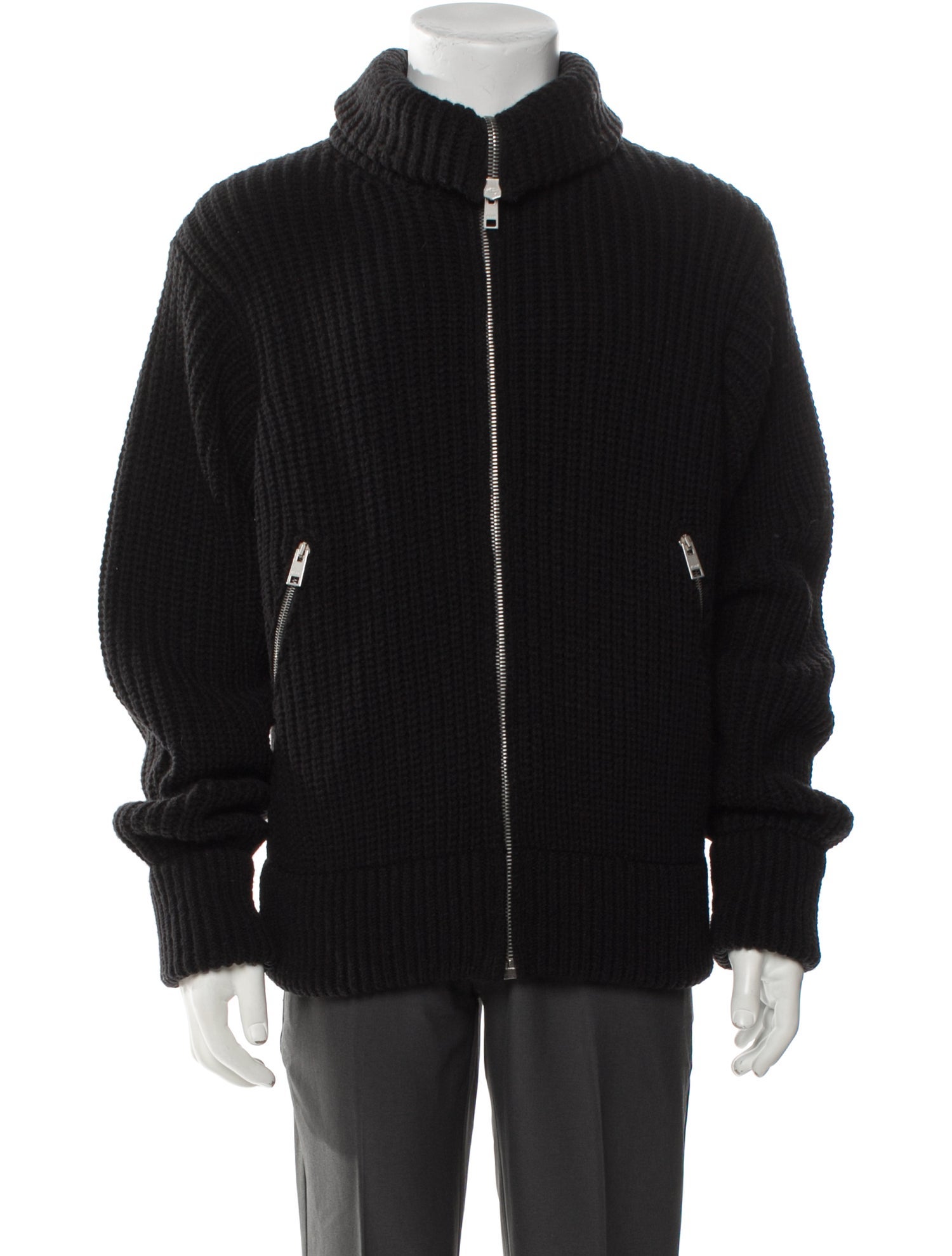 MSGM Wool Turtleneck Cardigan