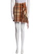 MSGM Plaid Print Mini Skirt