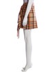 MSGM Plaid Print Mini Skirt