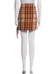 MSGM Plaid Print Mini Skirt