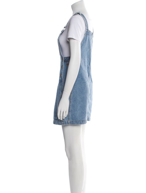 MSGM Square Neckline Mini Dress