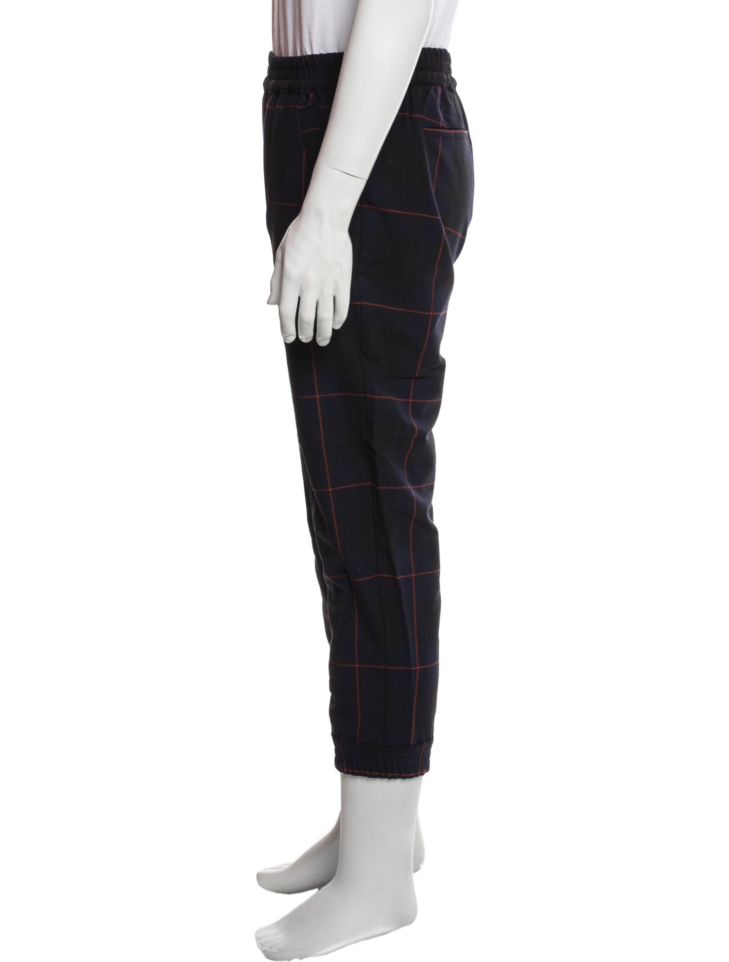 MSGM Plaid Print Joggers
