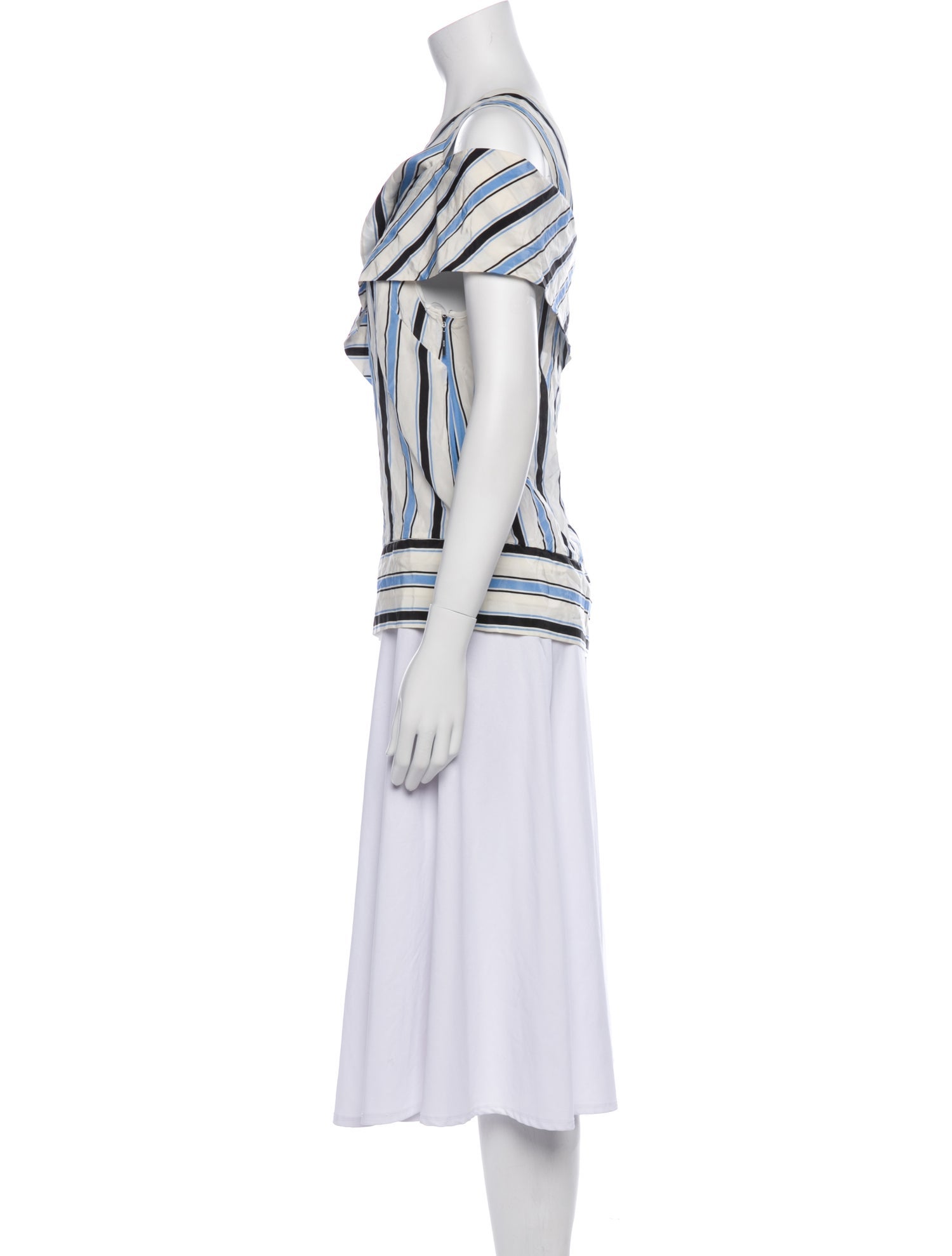 MSGM Silk Striped Tunic
