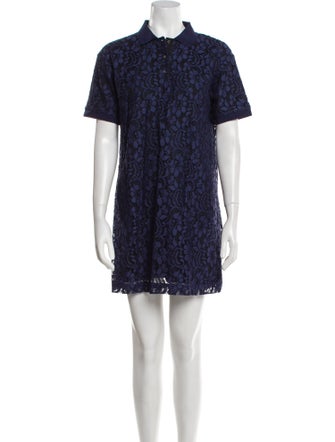 MSGM Lace Pattern Mini Dress