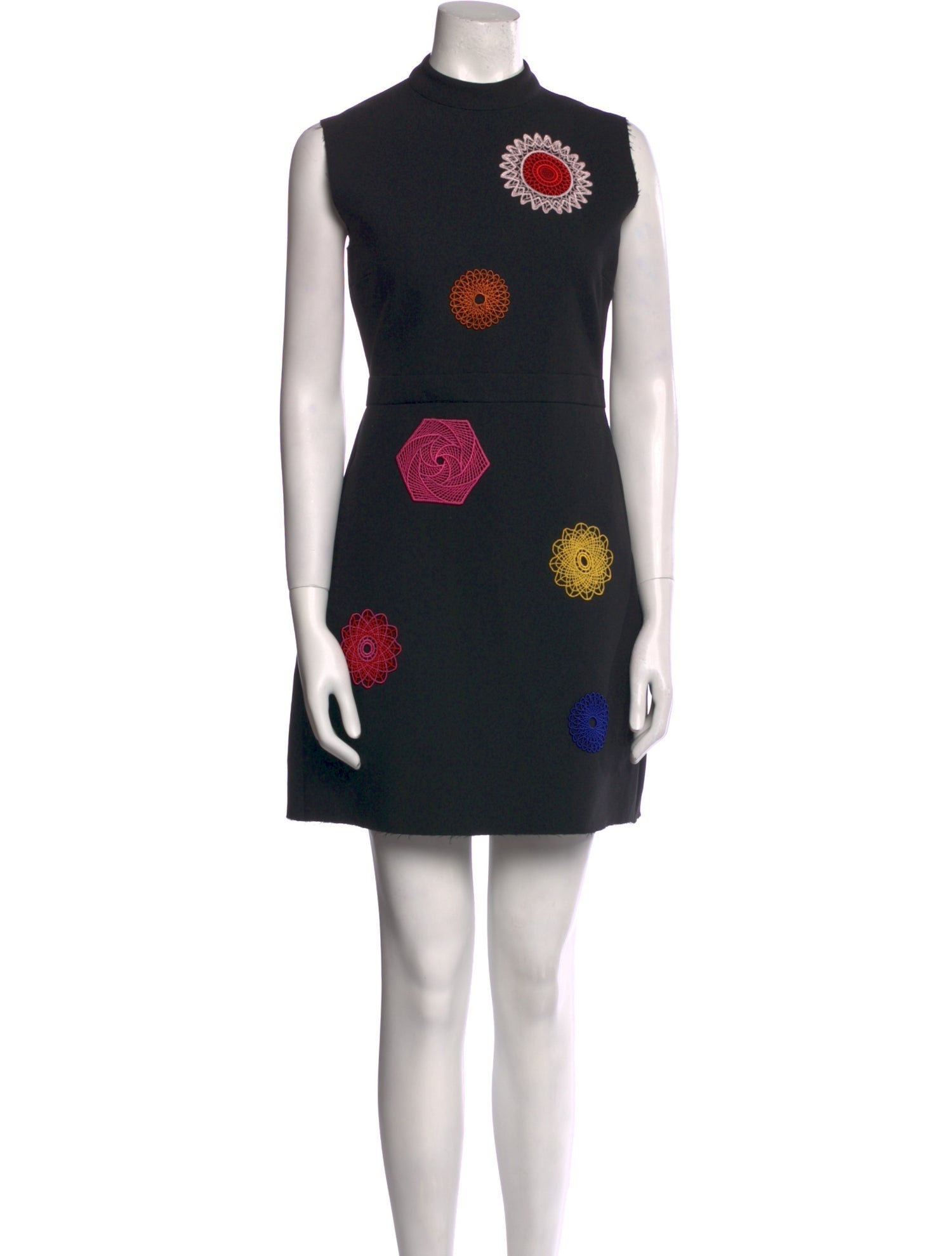 MSGM Floral Print Mini Dress