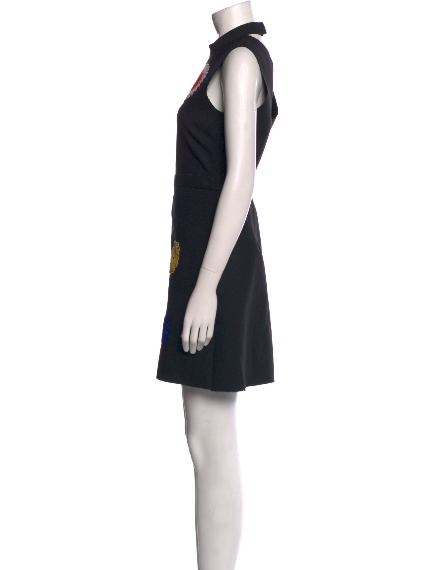 MSGM Floral Print Mini Dress