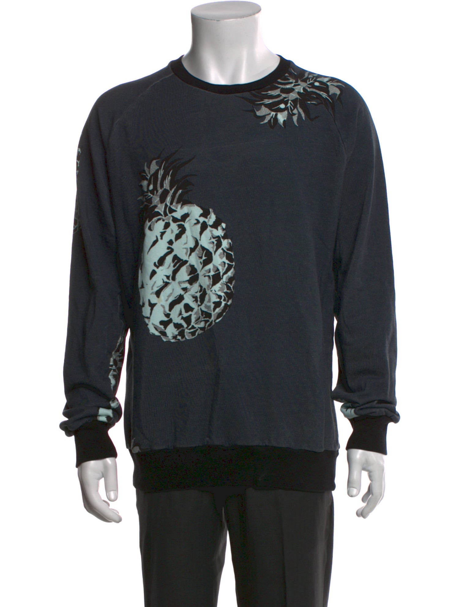MSGM Graphic Print Crew Neck Sweatshirt