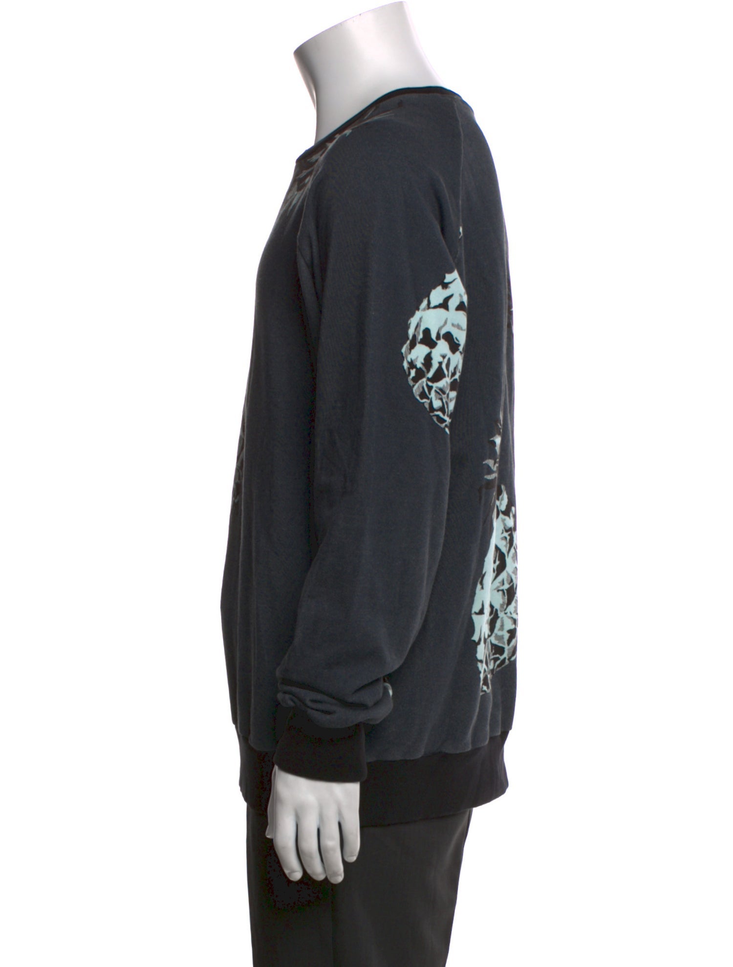 MSGM Graphic Print Crew Neck Sweatshirt