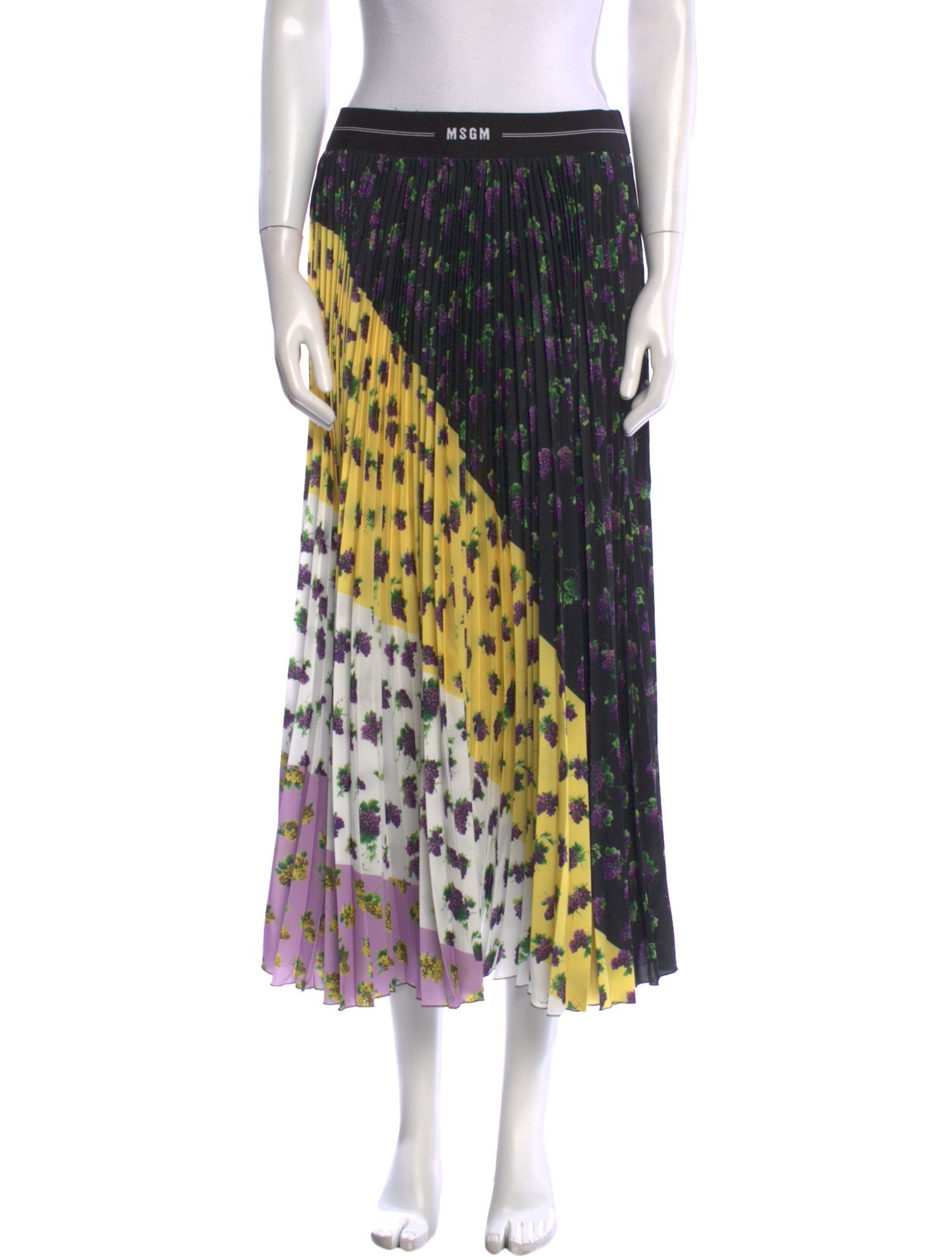 MSGM Printed Midi Length Skirt