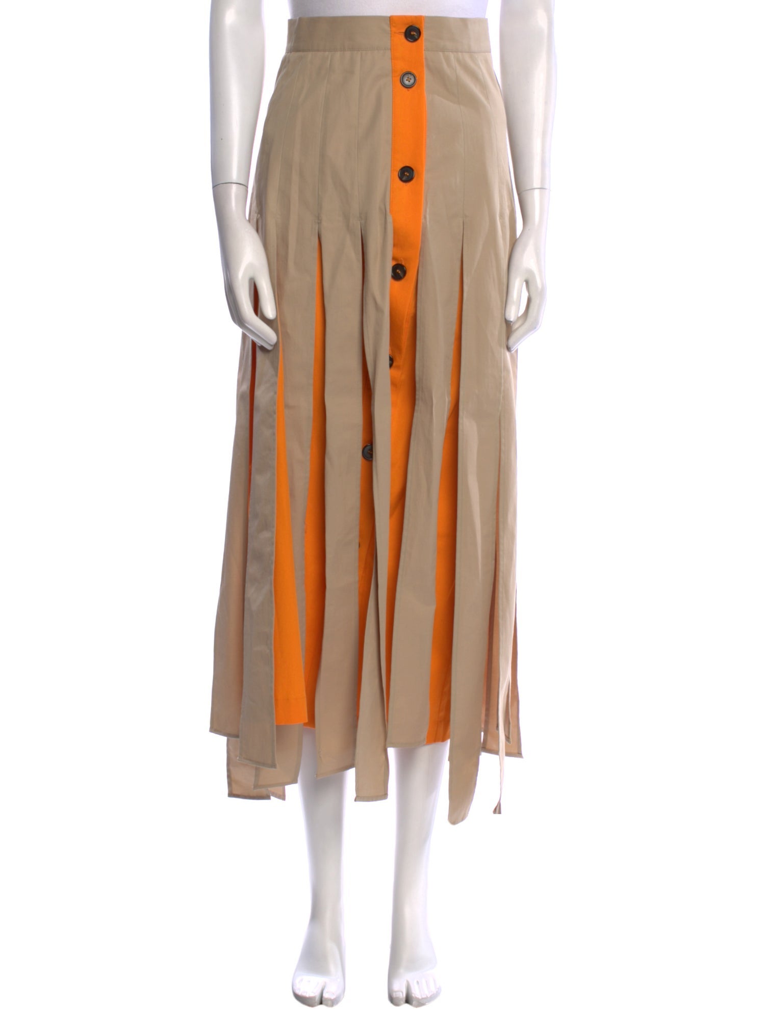 MSGM Printed Midi Length Skirt