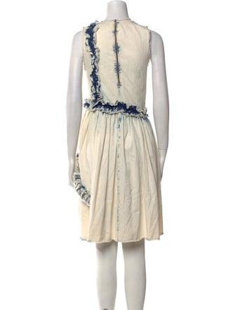 MSGM Tie-Dye Print Knee-Length Dress