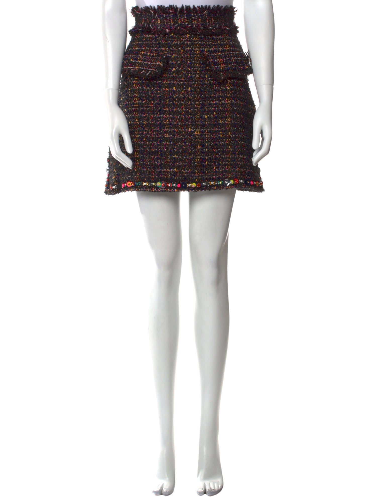 MSGM Wool Mini Skirt