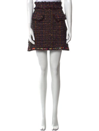 MSGM Wool Mini Skirt