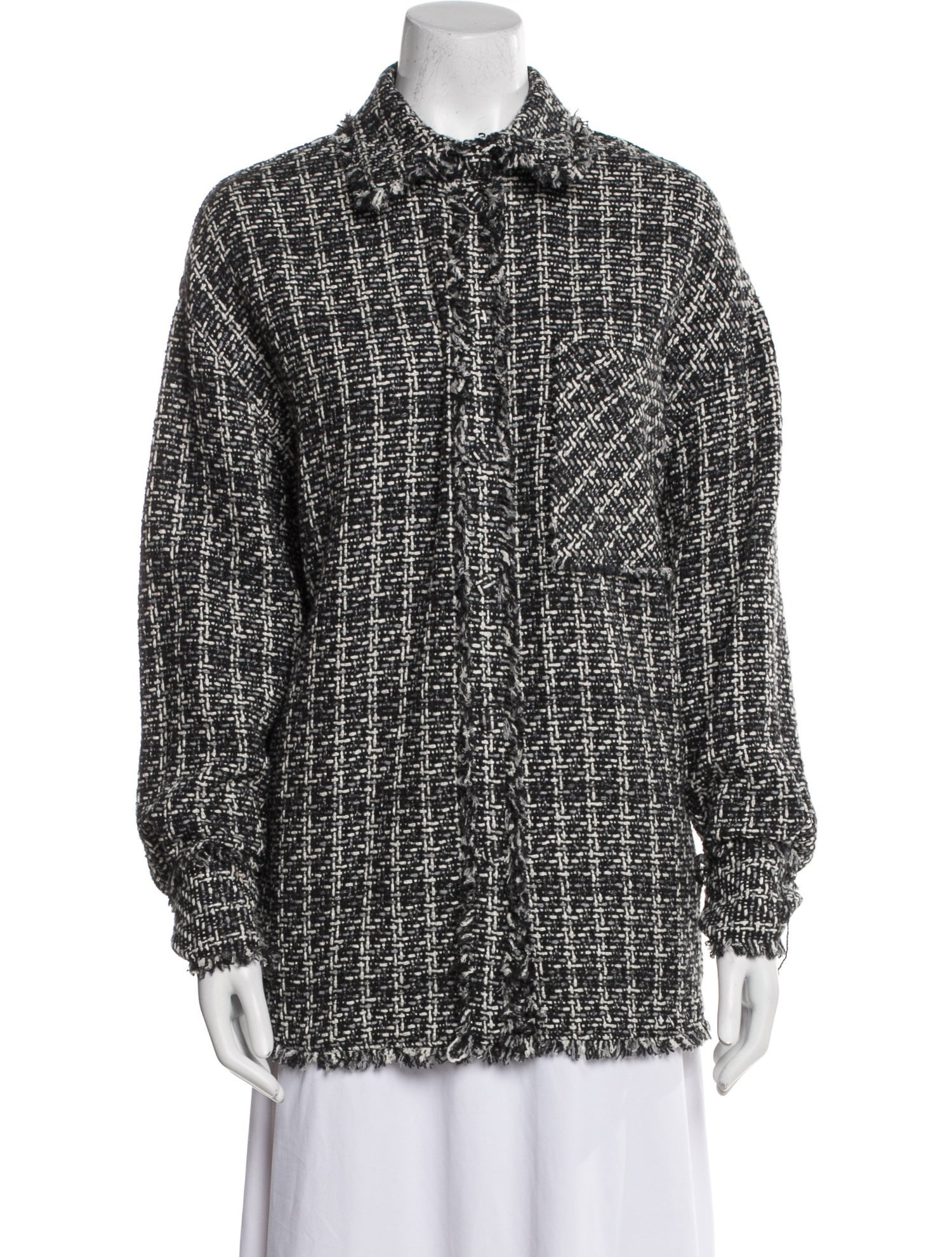 MSGM Tweed Pattern Evening Jacket