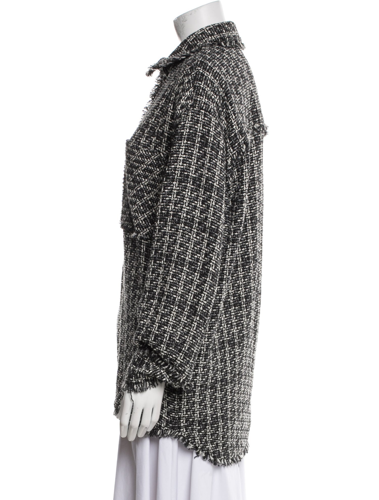 MSGM Tweed Pattern Evening Jacket