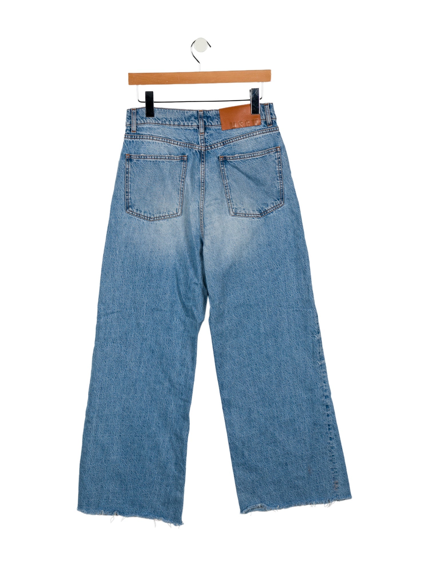 MSGM High-Rise Wide Leg Jeans