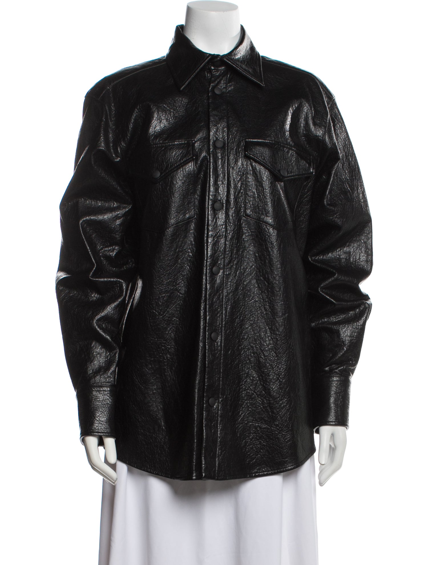 MSGM Faux Leather Jacket
