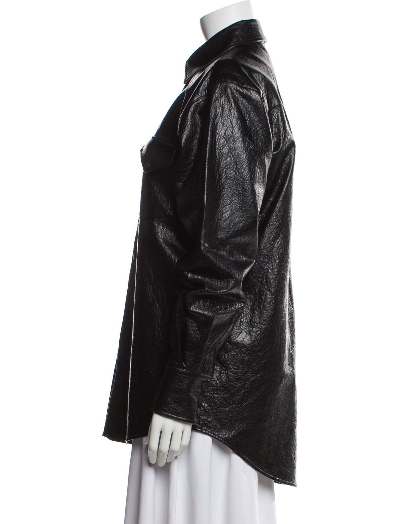 MSGM Faux Leather Jacket