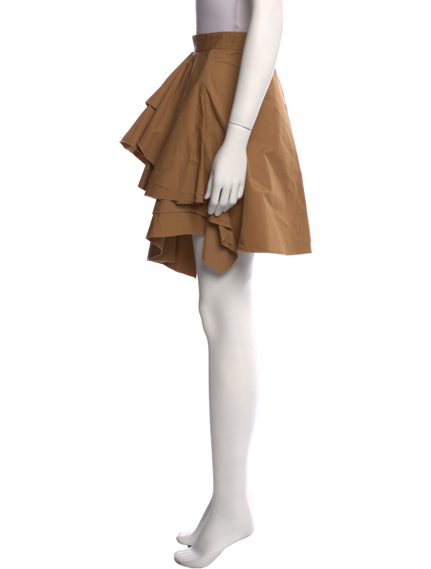 MSGM Ruffle Embellishment Knee-Length Skirt