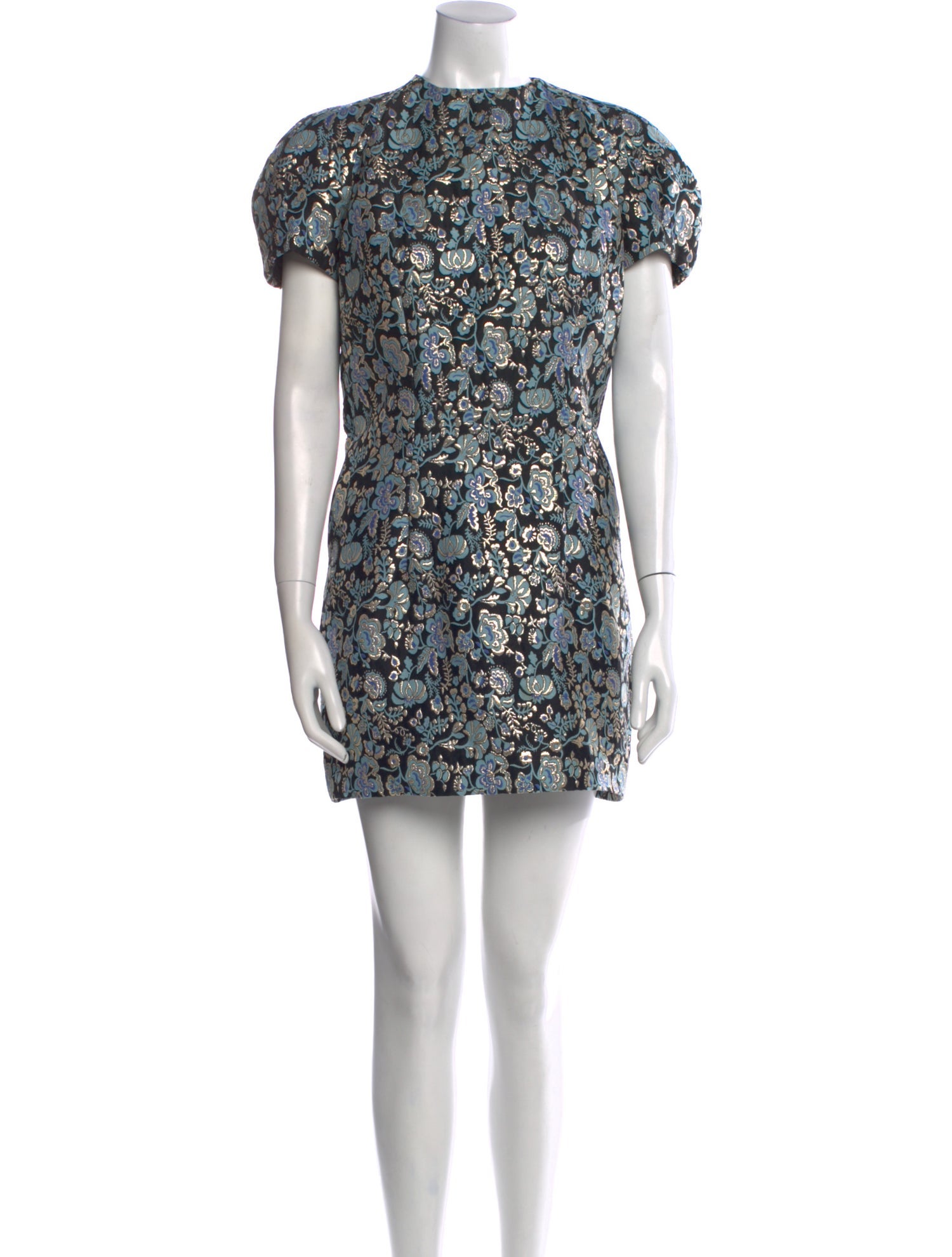 MSGM Floral Print Mini Dress