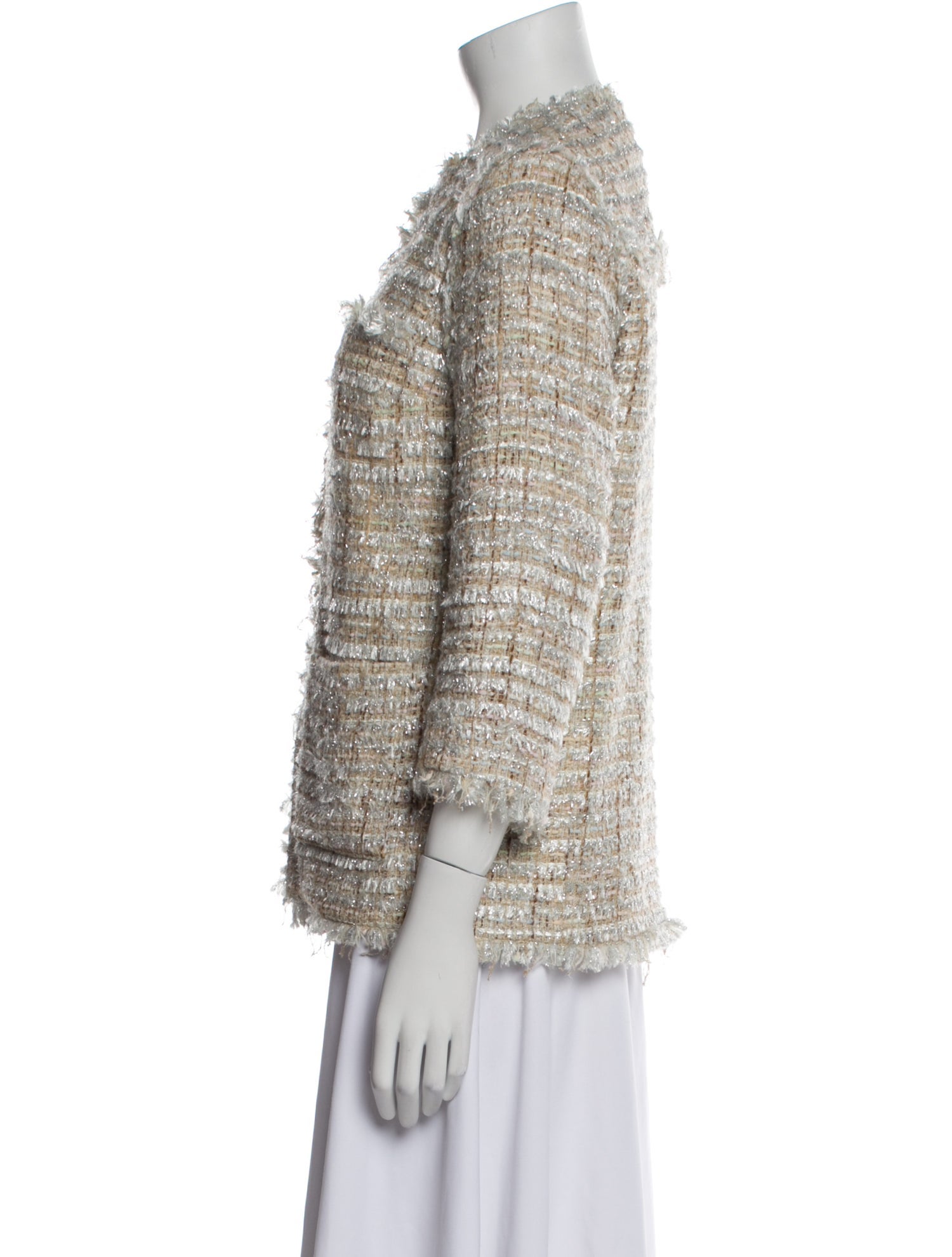 MSGM Tweed Pattern Evening Jacket