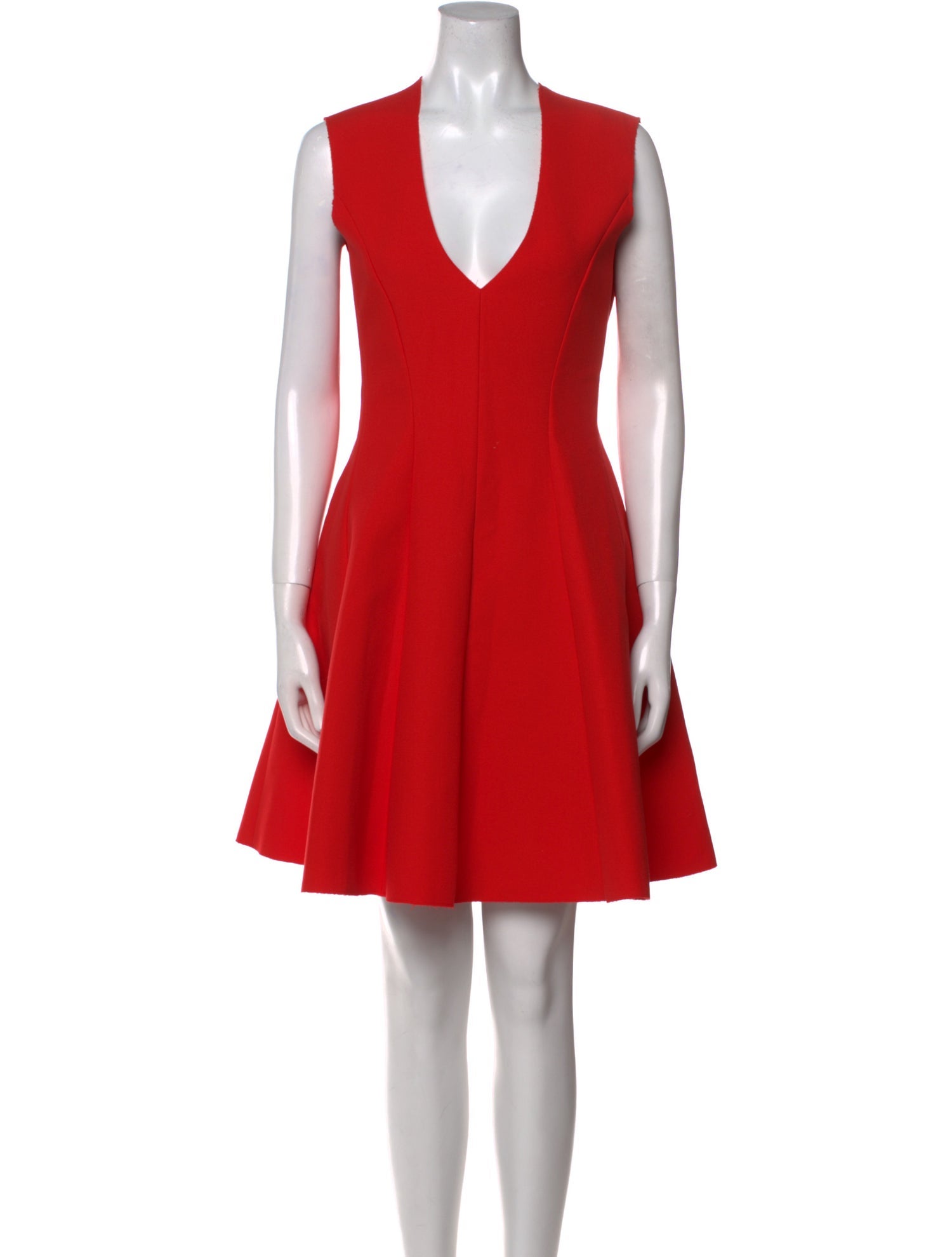 MSGM V-Neck Mini Dress