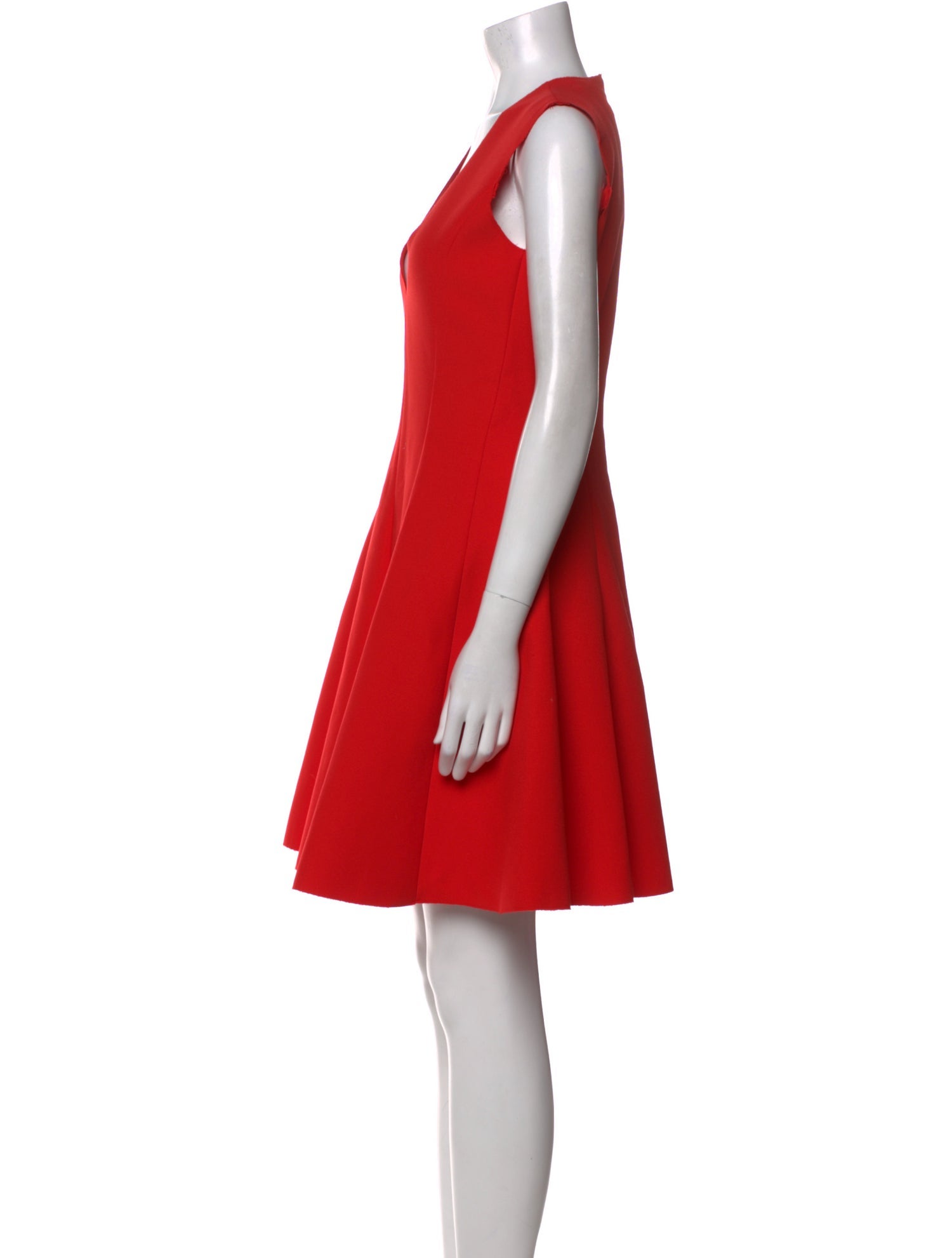 MSGM V-Neck Mini Dress