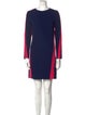 MSGM Colorblock Pattern Mini Dress