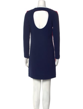 MSGM Colorblock Pattern Mini Dress