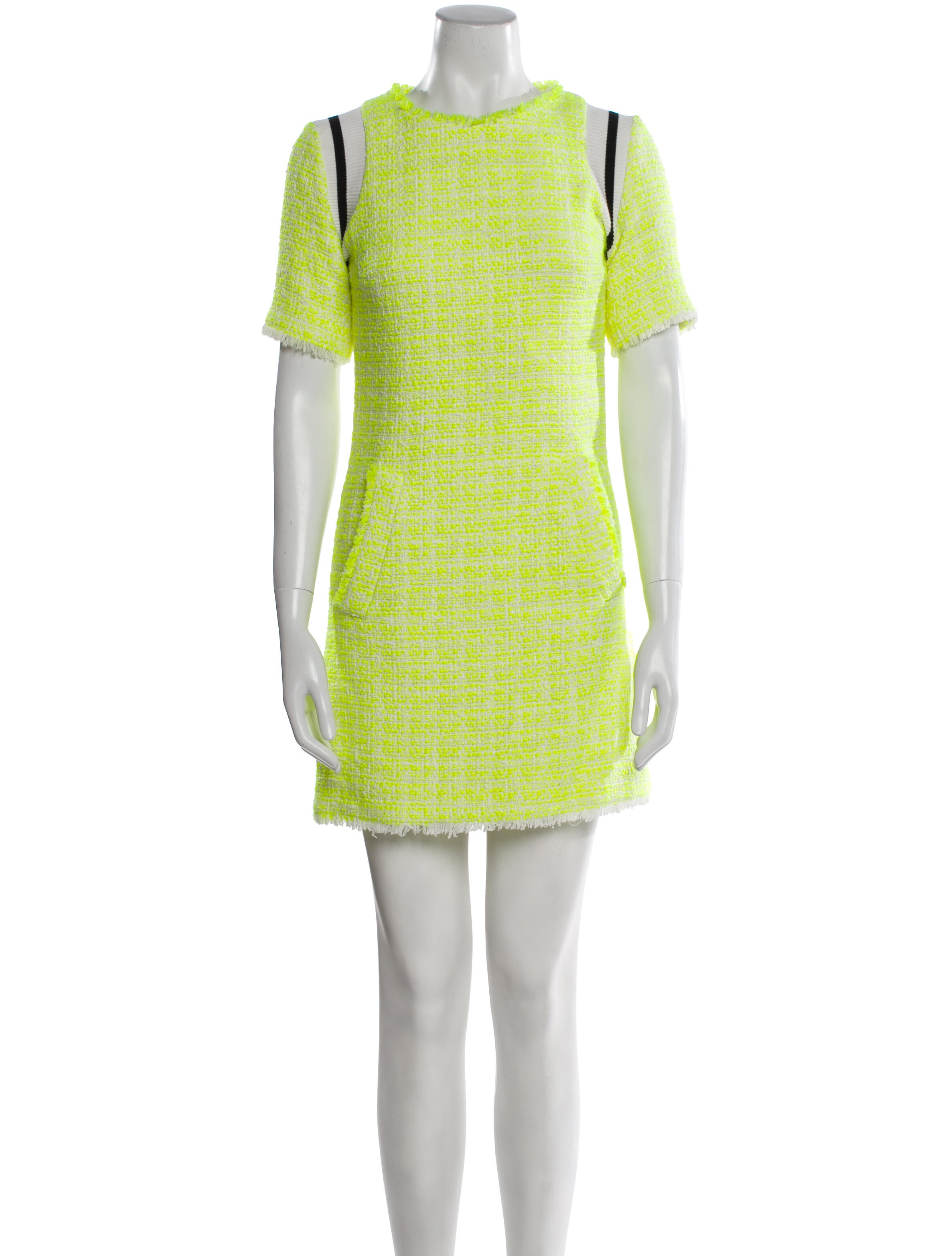 MSGM Crew Neck Mini Dress