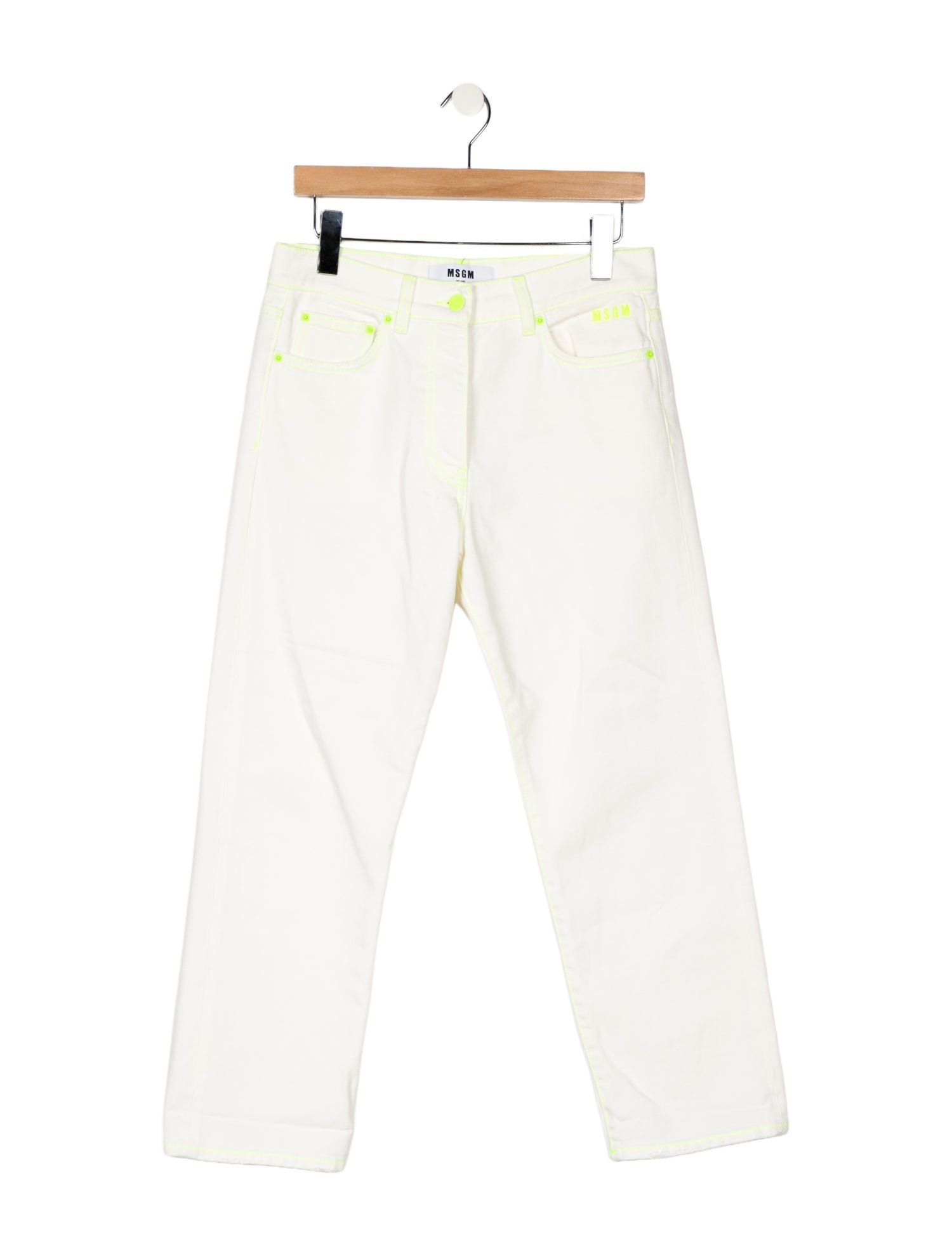 MSGM Mid-Rise Straight Leg Jeans