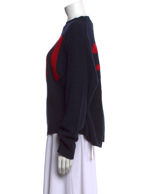 MSGM Wool Graphic Print Sweater