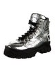 MSGM Leather Combat Boots