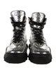 MSGM Leather Combat Boots